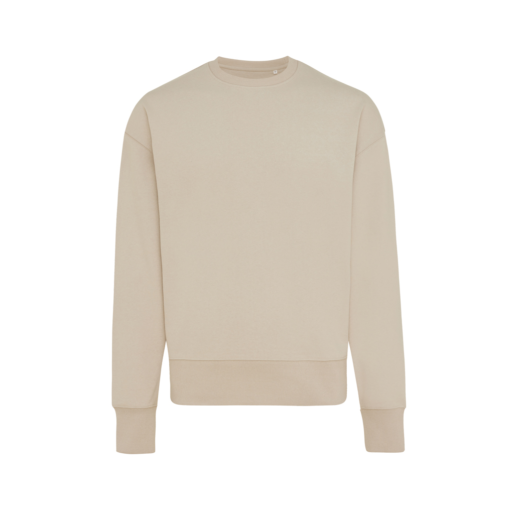 Sweat unisexe en coton recyclé et bio certifiés Iqoniq Kruger 340 g_Desert