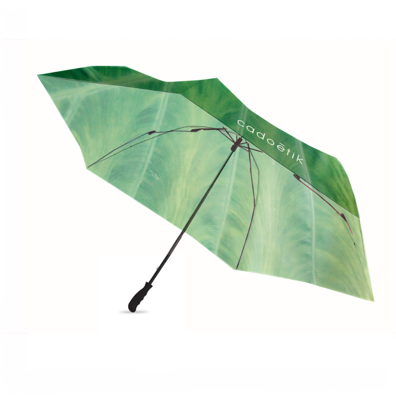 Parapluie droit 23" en polyester recyclé rPET sur-mesure Euria_1
