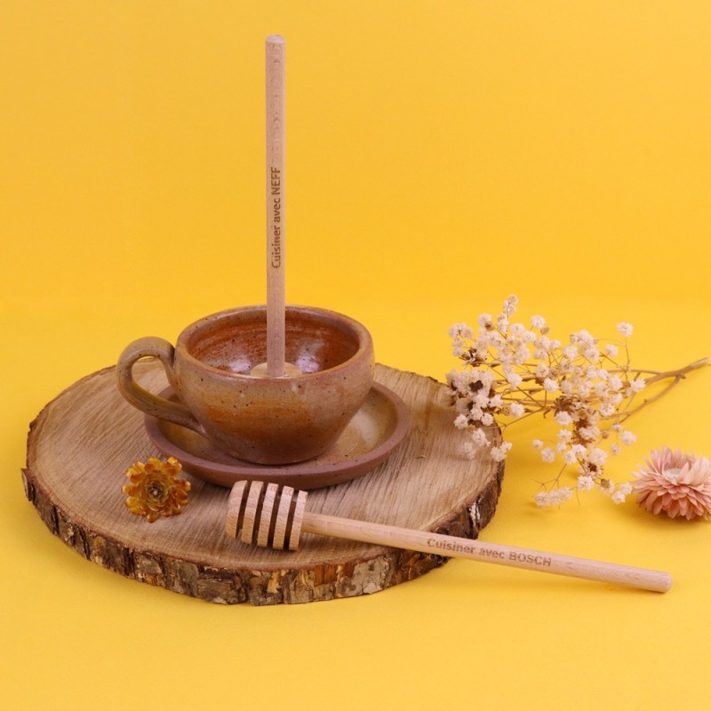 Cuillère à miel en bois personnalisable Api_Naturel