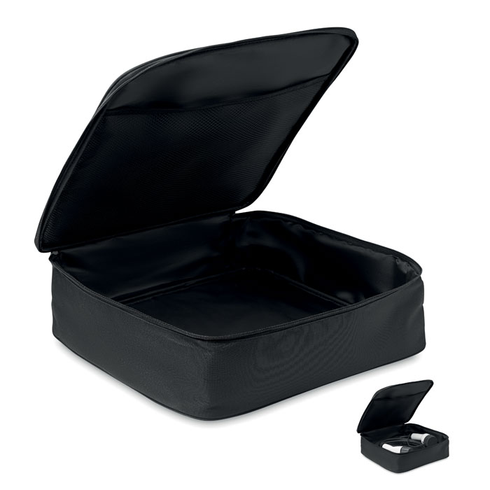 Sac pour câbles de recharge en polyester recyclé rPET Cabag_Noir