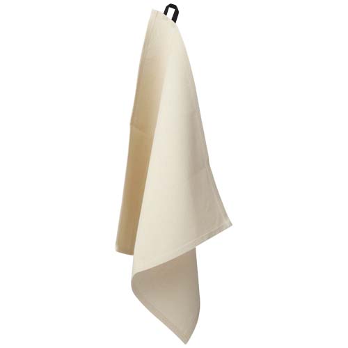 Torchon de cuisine en coton recyclé certifié Alora 200 g_Noir