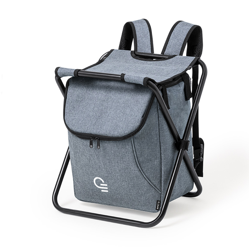 Sac isotherme avec chaise pliable en polyester recyclé rPET Sagan_1