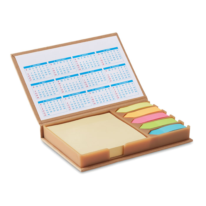 Post it avec calendrier Memocalendar_Beige