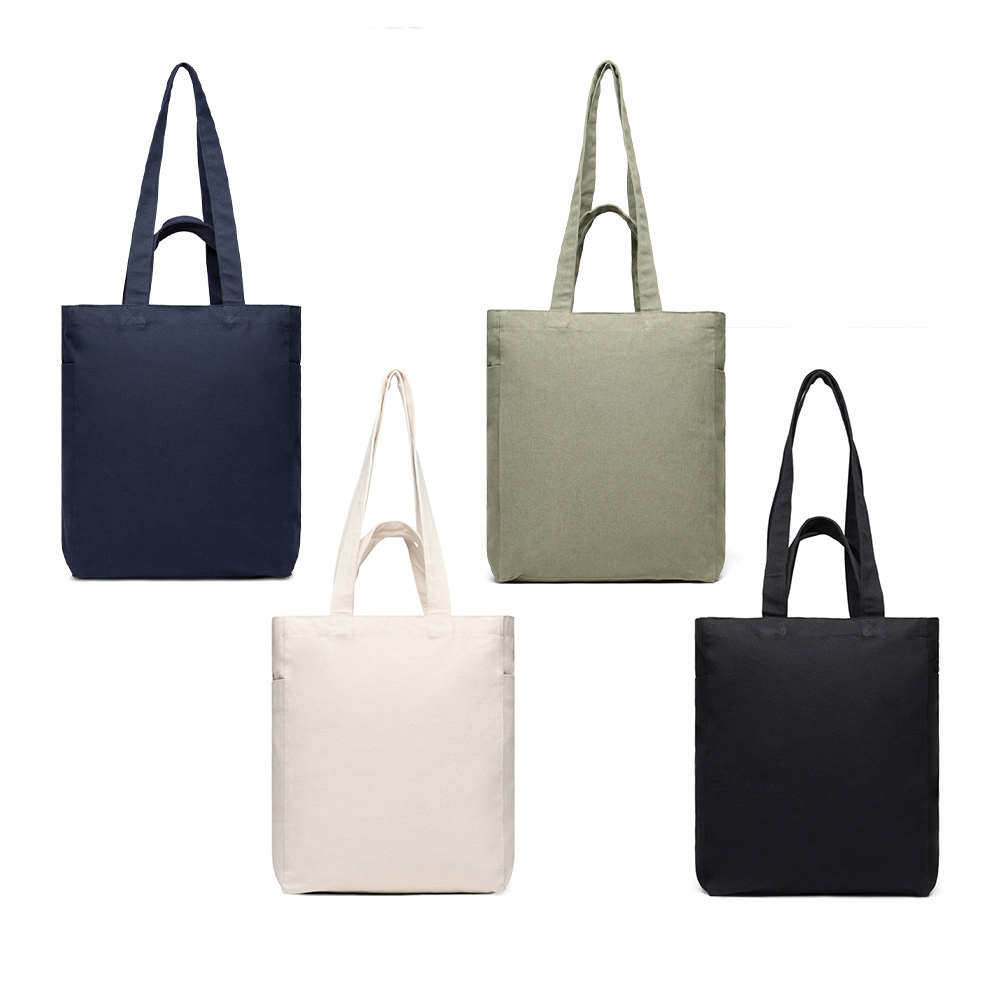 Sac shopping zippé en toile recyclée certifiée Vinga Hilo 400 g_02