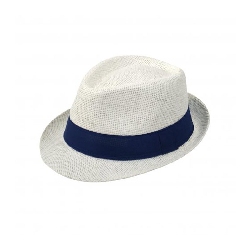 Chapeau publicitaire Trilby - blanc