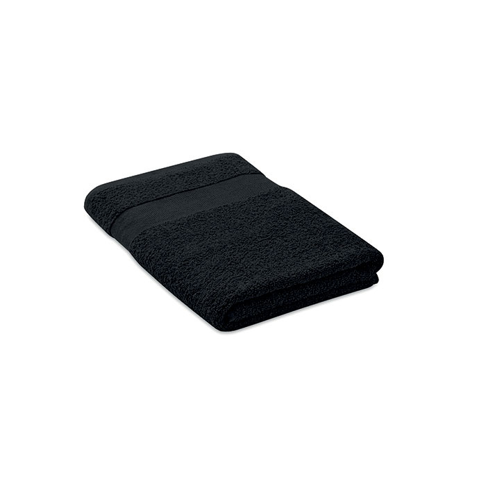 Serviette en coton bio Perry 140 x 70 cm 360 g_Noir