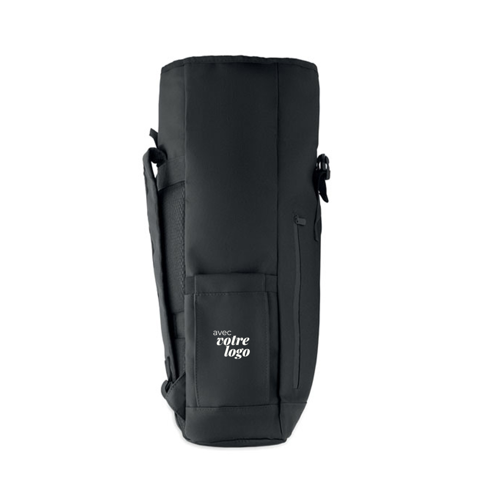 Sac à dos publicitaire ordinateur rolltop en polyester recyclé Bangkok Roll_03