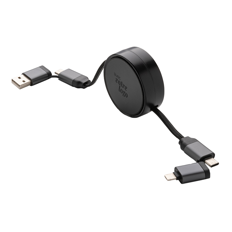 Câble de charge rapide rétractable 6 en 1 en alu recyclé certifié Terra_03