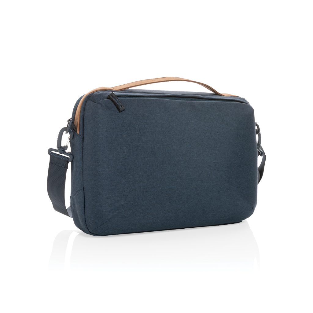 Sacoche ordinateur 15,6" en polyester recyclé rPET Two Done Impact_Bleu marine