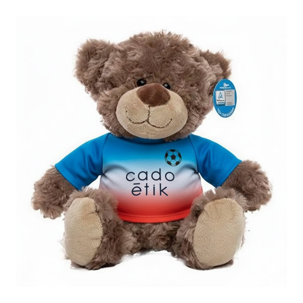 Peluche avec t-shirt publicitaire sur-mesure en Seaqual® MBW_01