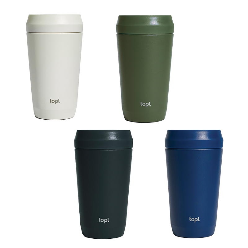 Mug isotherme en inox et plastique recyclés certifiés Topl 354 mL_02