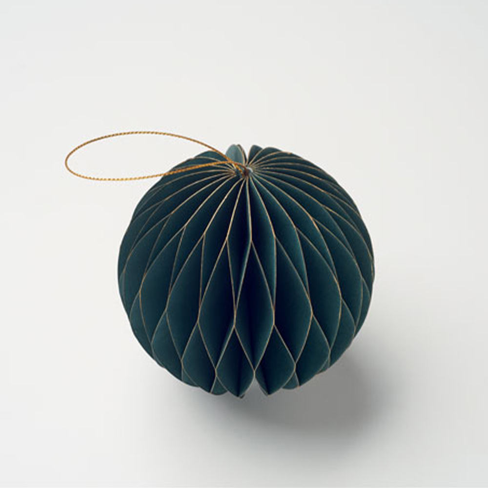 Boule de Noël en papier plié recyclé et certifié HarmoBauble_02