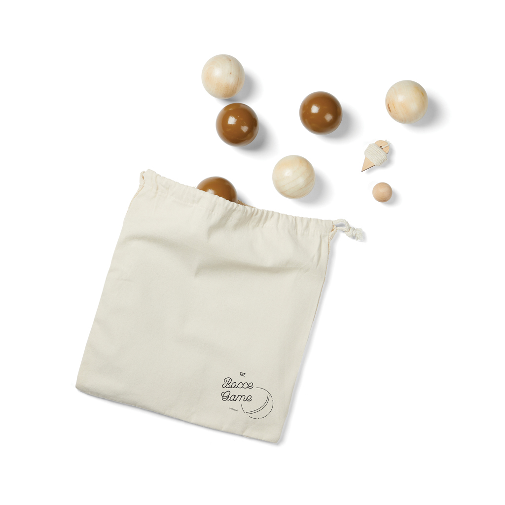 Jeu de boules en bois certifié Vinga Bati_Marron
