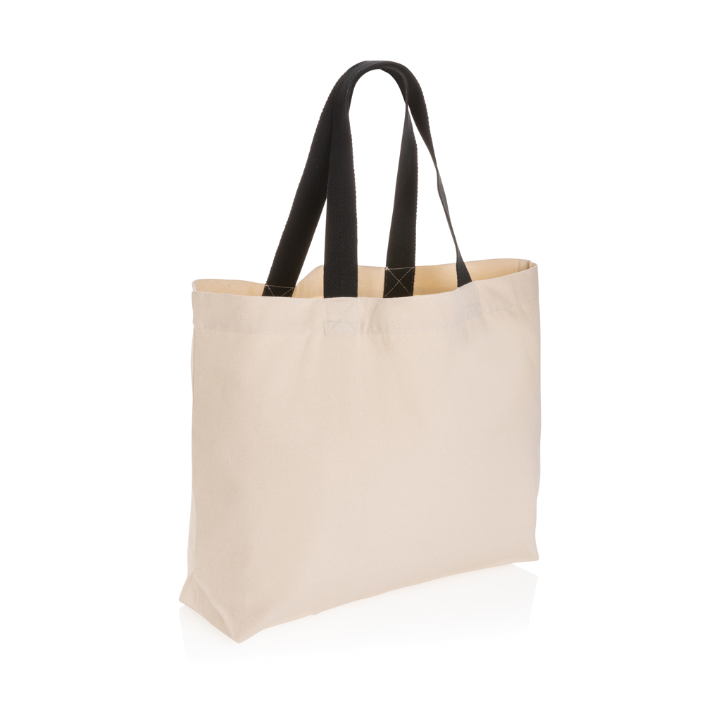 Sac cabas en toile recyclée non teintée Impact 240 g_Blanc cassé