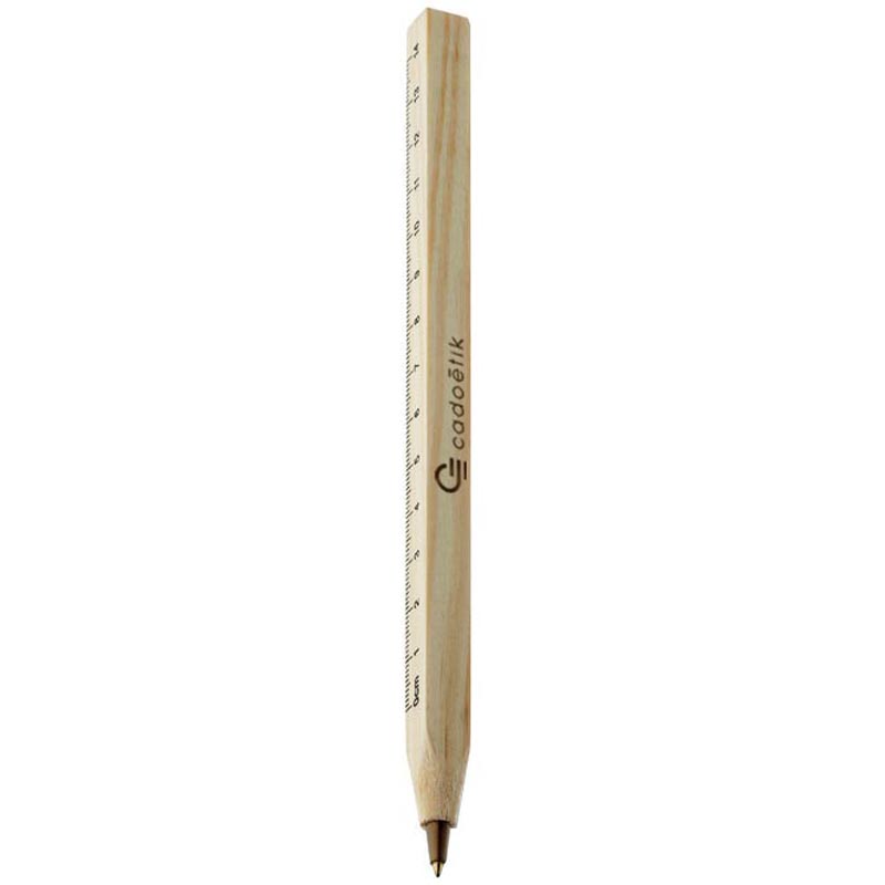 Stylo publicitaire - Stylo bille - règle en bois Woodave