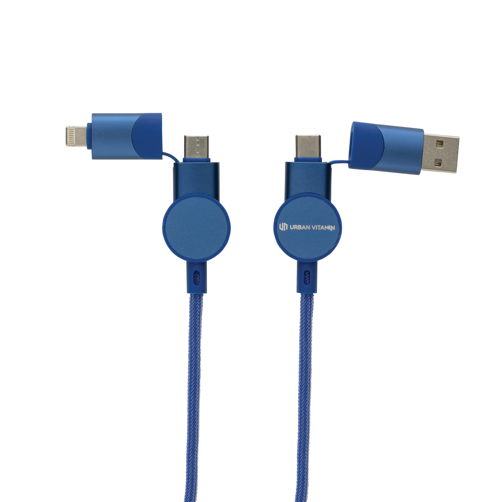 Câble de charge rapide 6-en-1 Urban Vitamin Oakland 45 W_Bleu