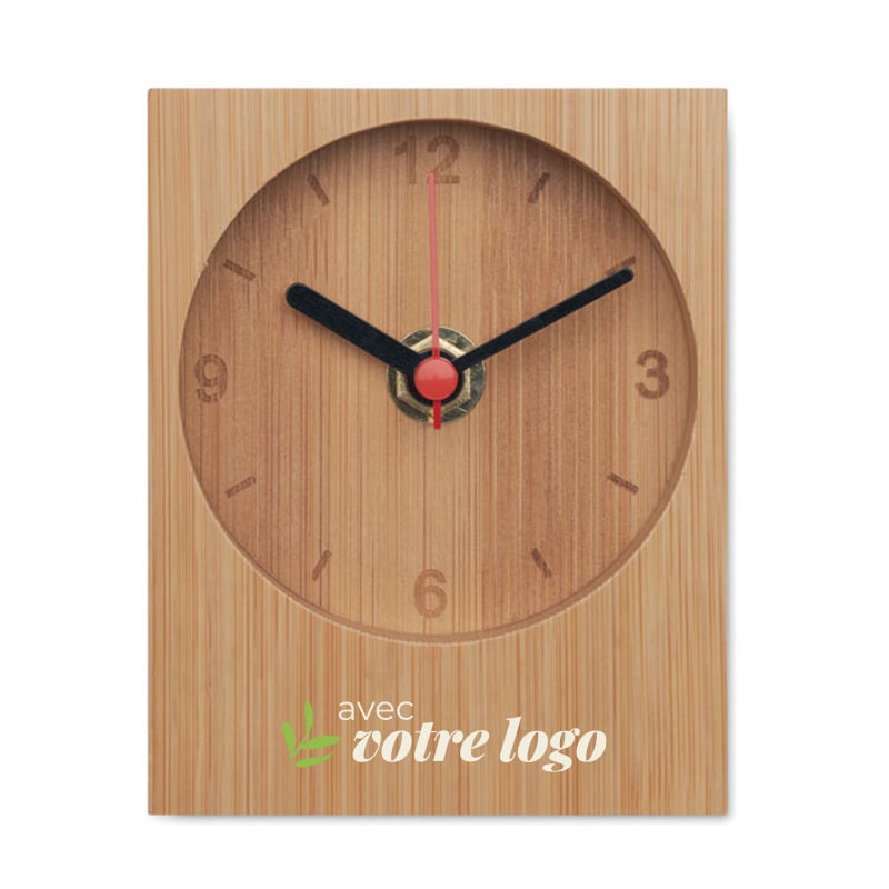Horloge de table en bambou Clambu_02