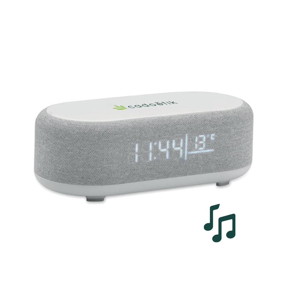 Enceinte nomade avec chargeur, réveil et station météo Tuono_1