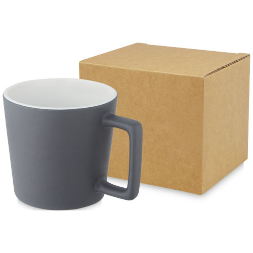 Mug finition mate Cali 370 mL_Blanc/Gris mat