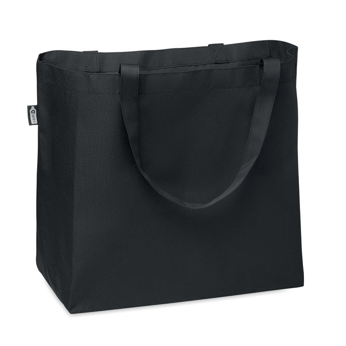 Sac cabas en polyester recyclé rPET Fama_Noir