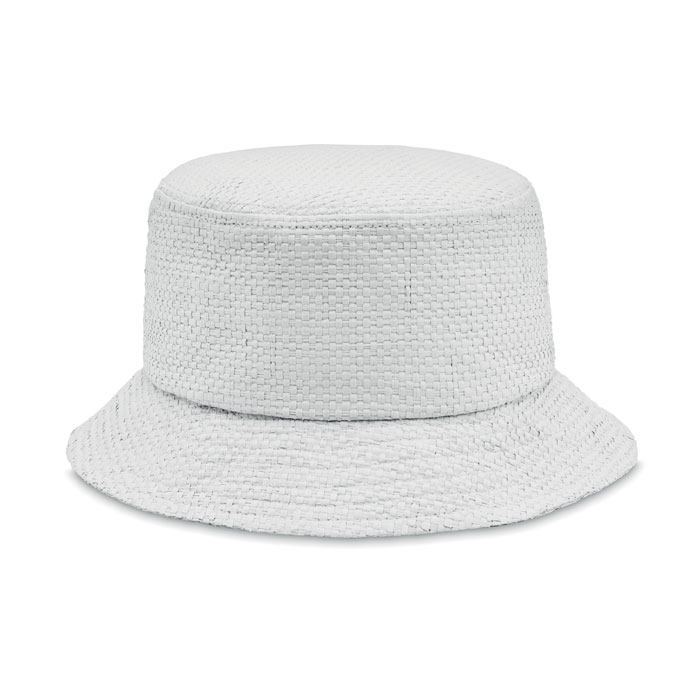 Bob en paille de papier Bilgola+_Blanc
