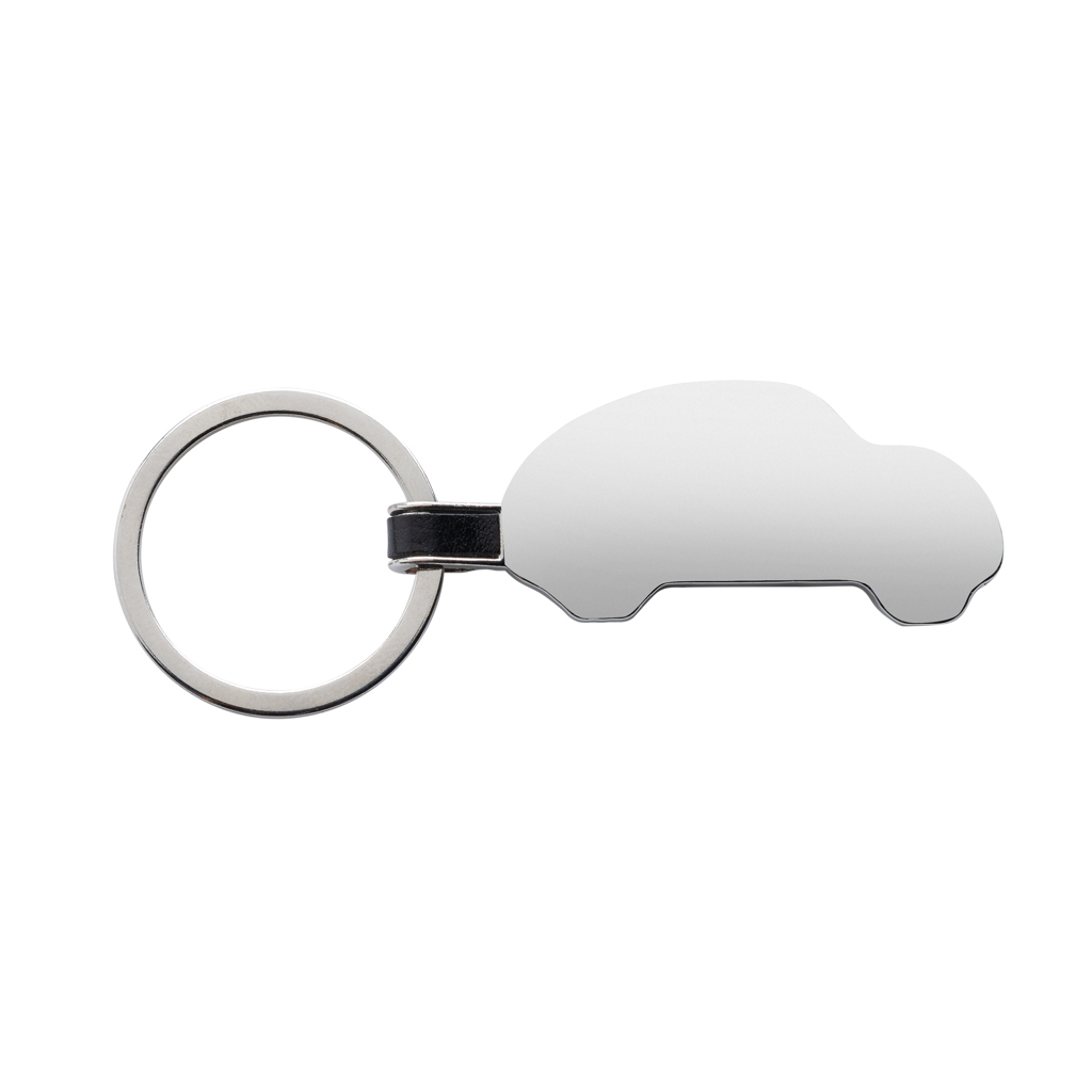 Porte-clés voiture en zinc recyclé certifié Carkey_Argent