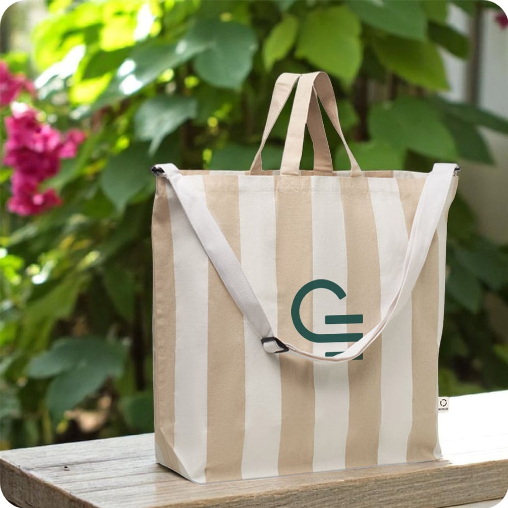 Sac de plage en coton et polyester recyclés Laguna 280 g_00