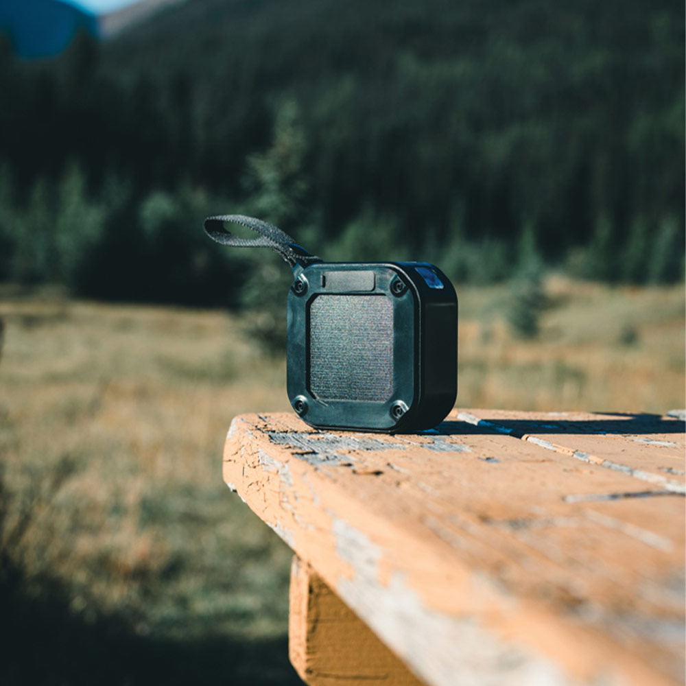 Enceinte solaire personnalisée 3 W en plastique recyclé certifié Sunwave_04