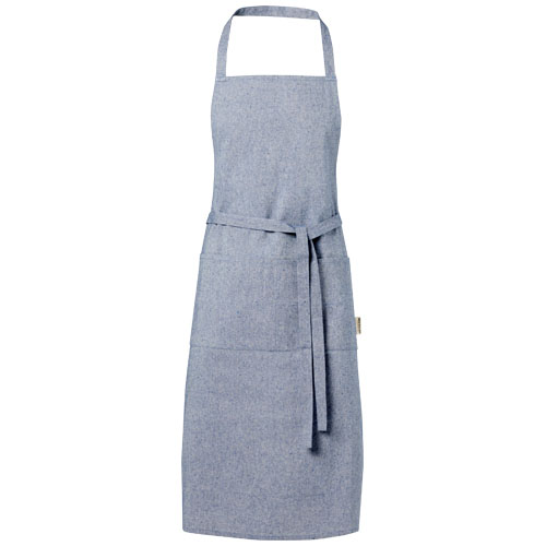 Tablier en coton et polyester recyclés Pheebs 200 g_Bleu bruyère