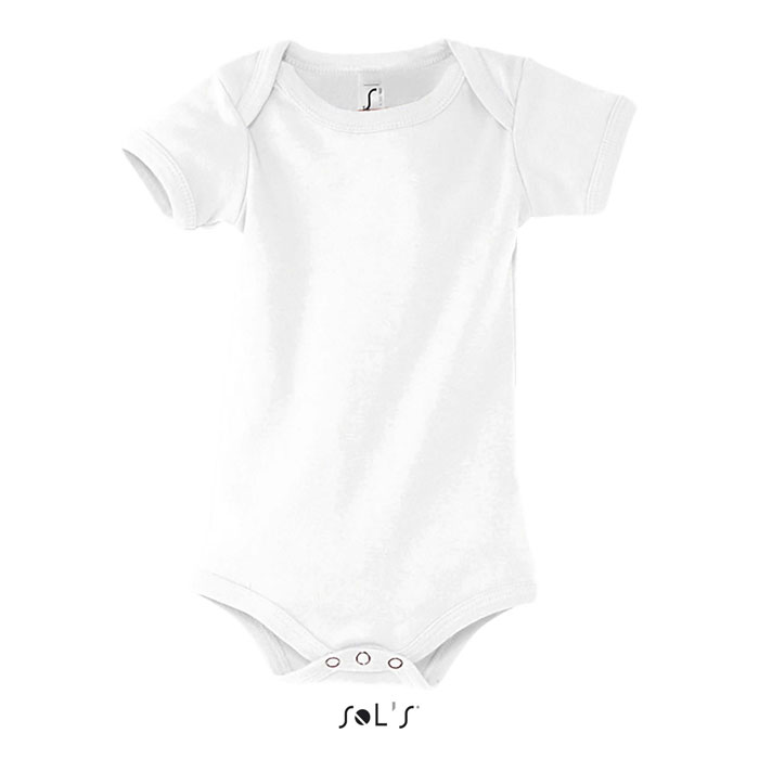 Body bébé en coton certifié Bambino_Blanc