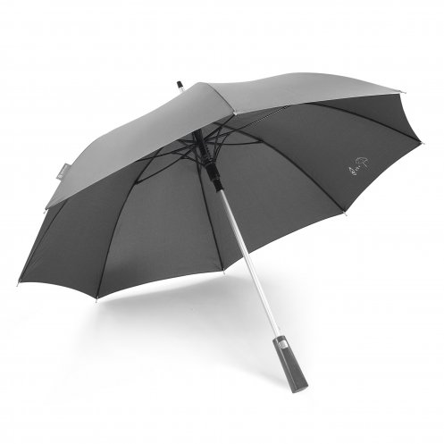 Parapluie golf en polyester recyclé rPET Domtown_Gris