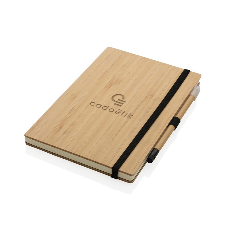 Carnet avec stylo en bambou certifié Okayama_1