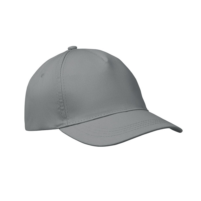 Casquette publicitaire 5 panneaux Buzz_Gris