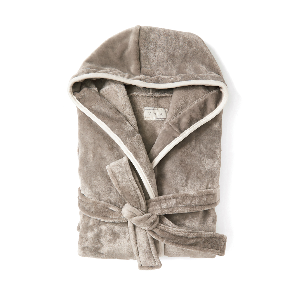 Peignoir en polyester recyclé rPET Vinga Louis _Gris