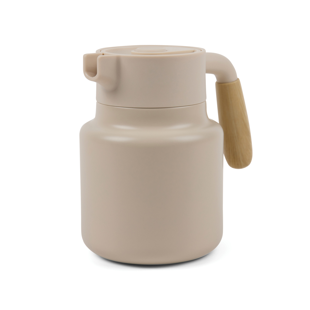 Pichet d'eau isotherme en inox recyclé certifié Vinga Arbe 1,5 L_Beige