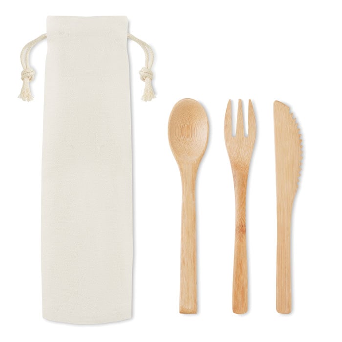 Couverts en bambou Setboo_Beige
