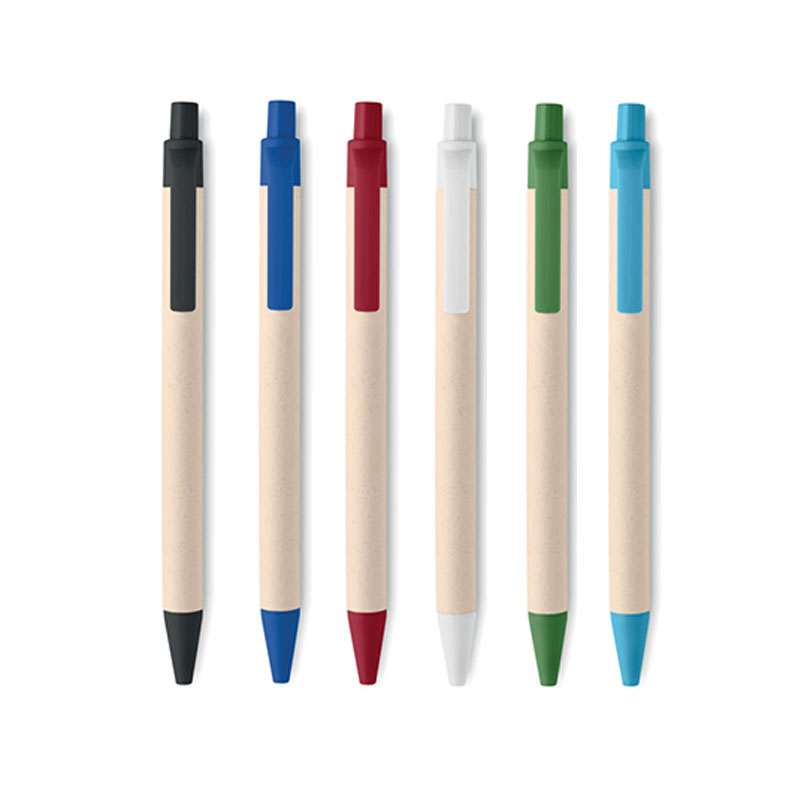 Stylo bille en carton recyclé et plastique végétal Mito Pen _02