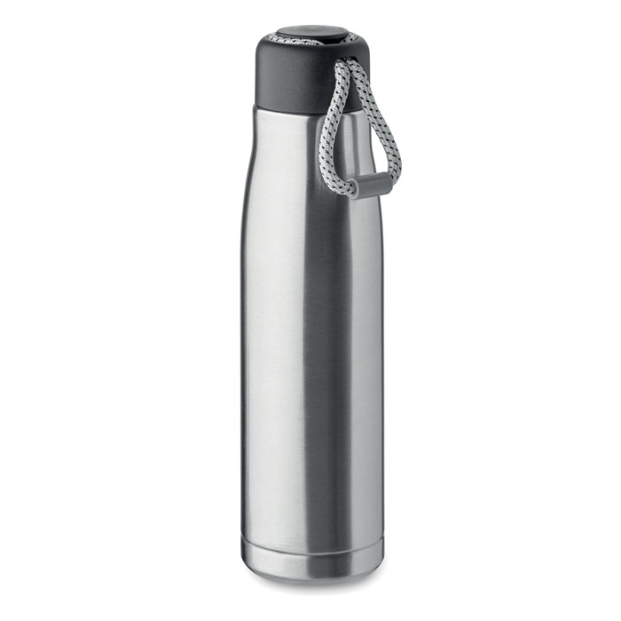 Gourde isotherme en inox recyclé Cordle 500 mL_Argent mat