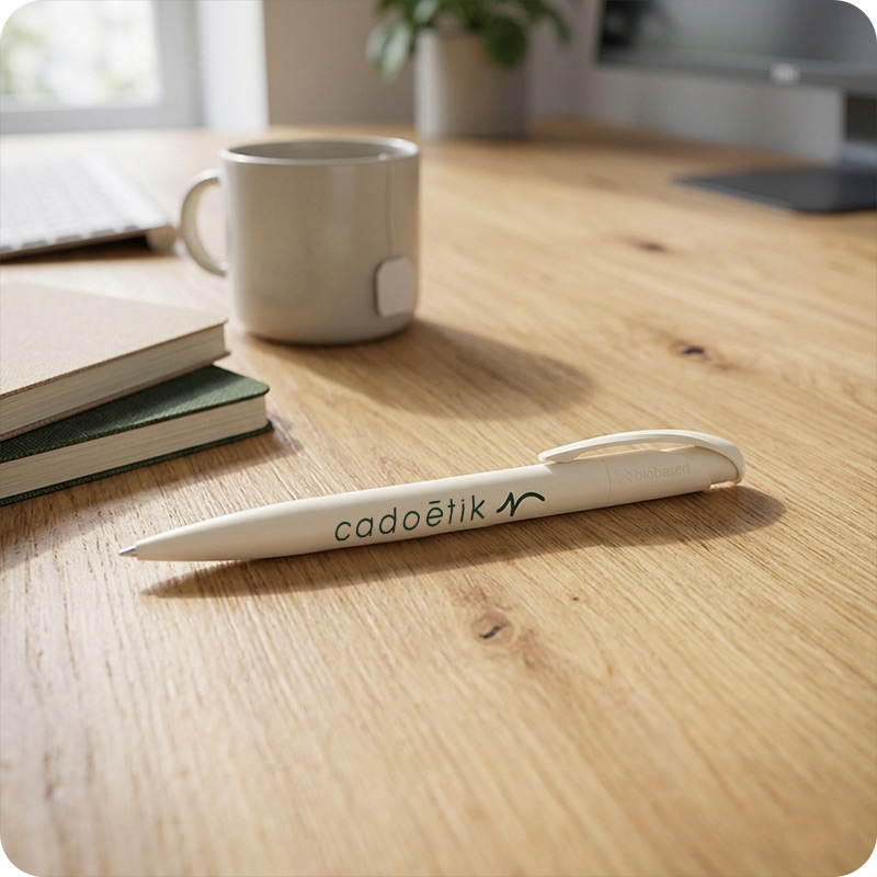 Stylo bille publicitaire en plastique végétal Senator® Nature Plus_00