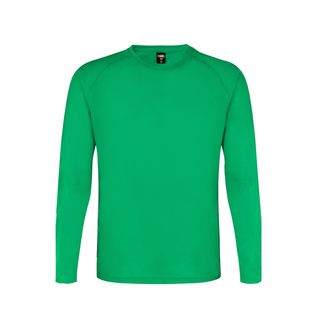T-shirt de sport unisexe manches longues Maik 135 g_Vert