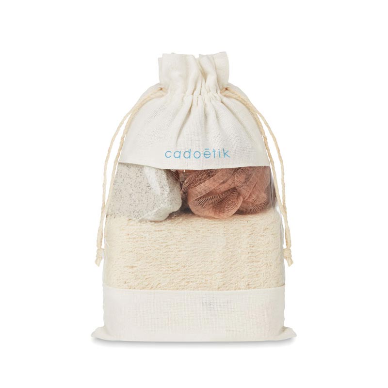 Set accessoires de bain publicitaire Cuida