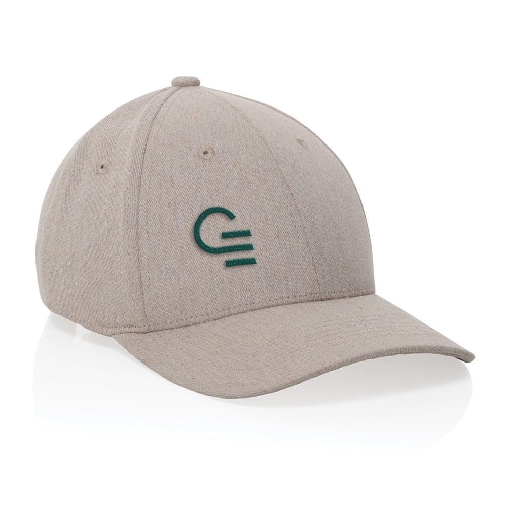 Casquette 6 panneaux en coton et polyester recyclés Milo 200 g_01