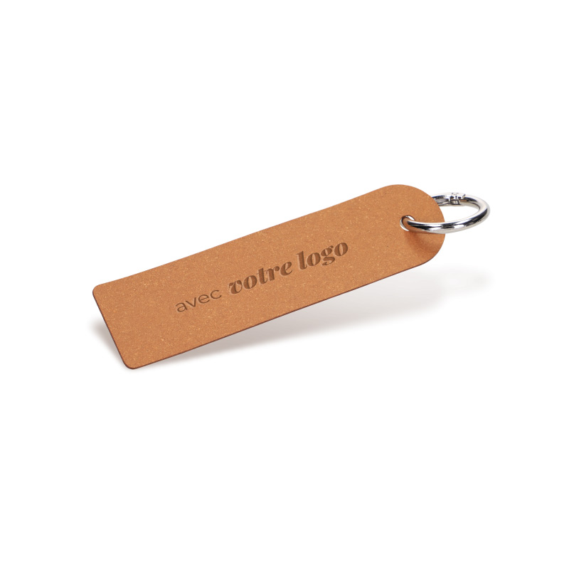 Porte-clés Flamme en cuir recyclé Flasynd_02