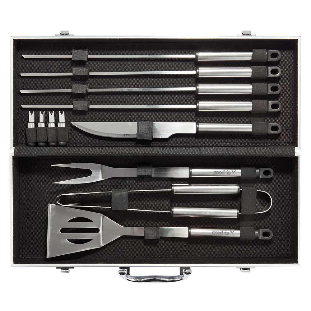 Set de 12 pcs pour barbecue en coffret aluminium_02