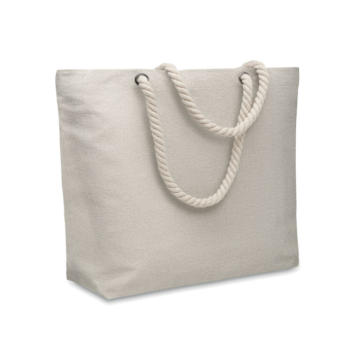 Sac de plage en coton recyclé Mare 220 g_Gris