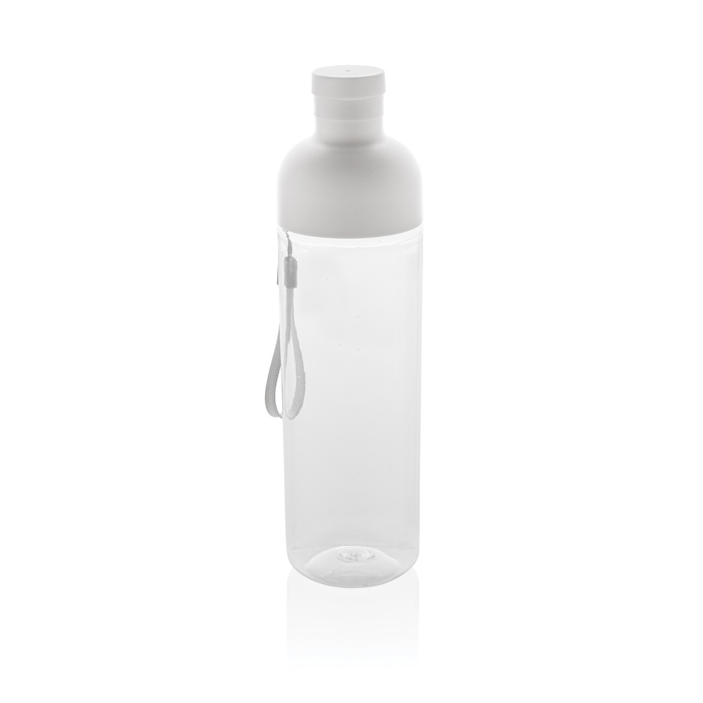 Bouteille en plastique recyclé rPET certifié Impact Bip 600 mL _Blanc