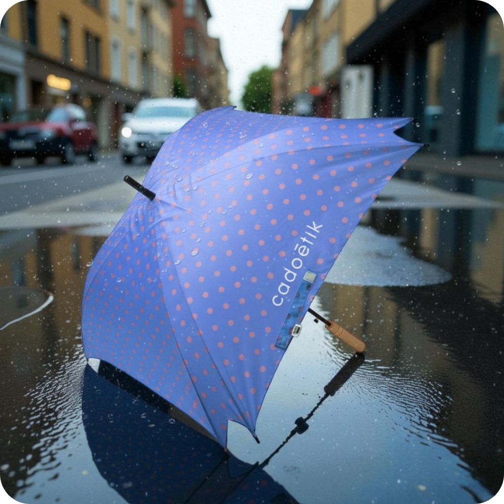 Parapluie personnalisé en polyester recyclé rPET Crearain Square_00