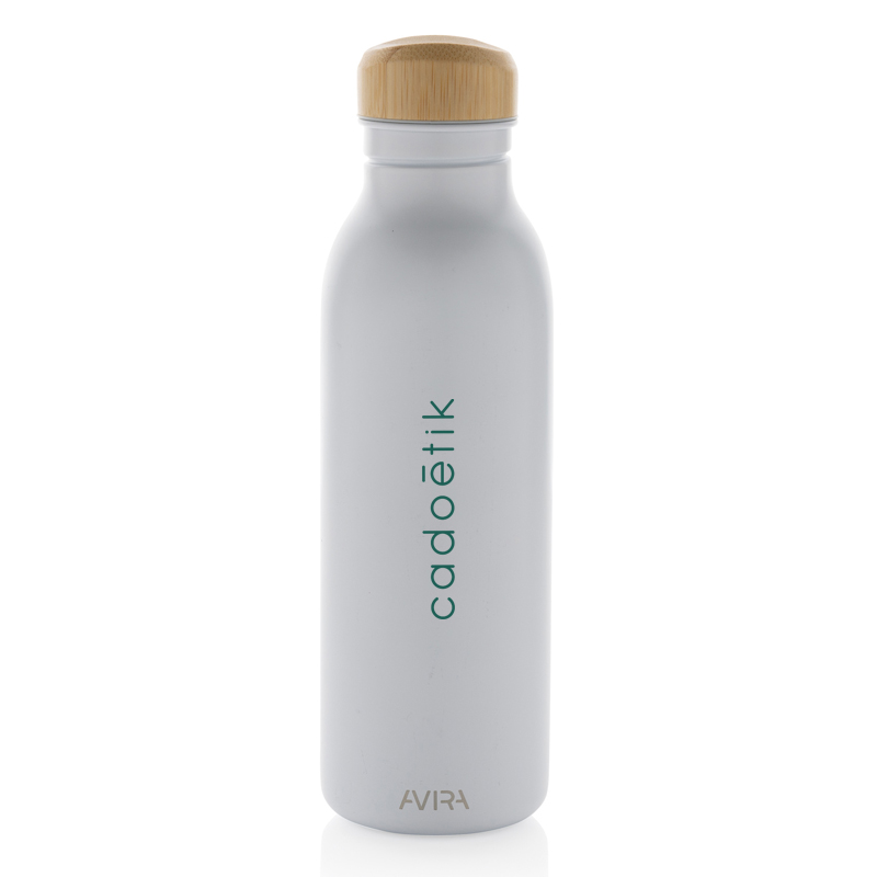 Gourde publicitaire en inox recyclé certifié Avira Alcor 600 mL_1