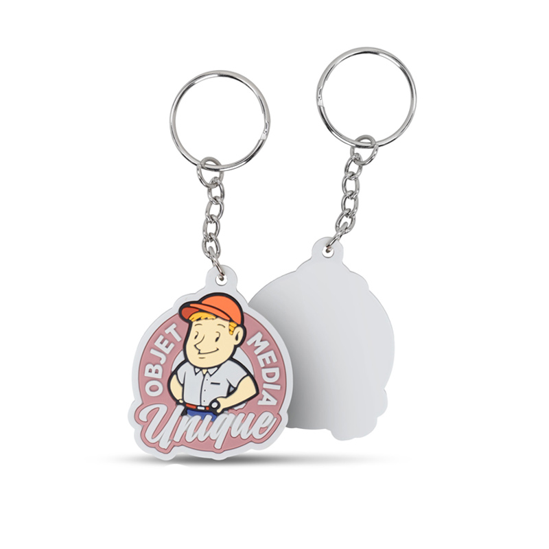 Porte-clés publicitaire souple sur-mesure à la forme NFC_02