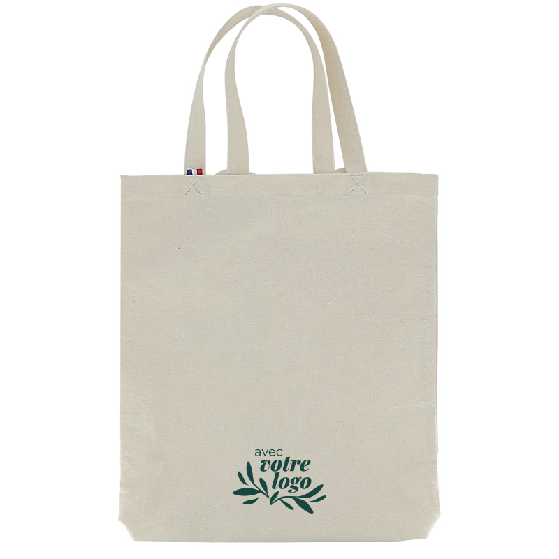 Tote bag en coton recyclé avec anses dorsales Barcille 250 g_3